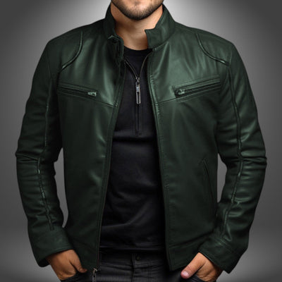 Varenzo | Men's Handcrafted Leather Jacket