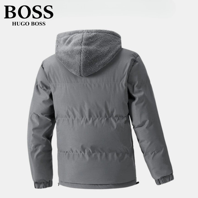 Vadderad vinterjacka med fleecehuva || REA