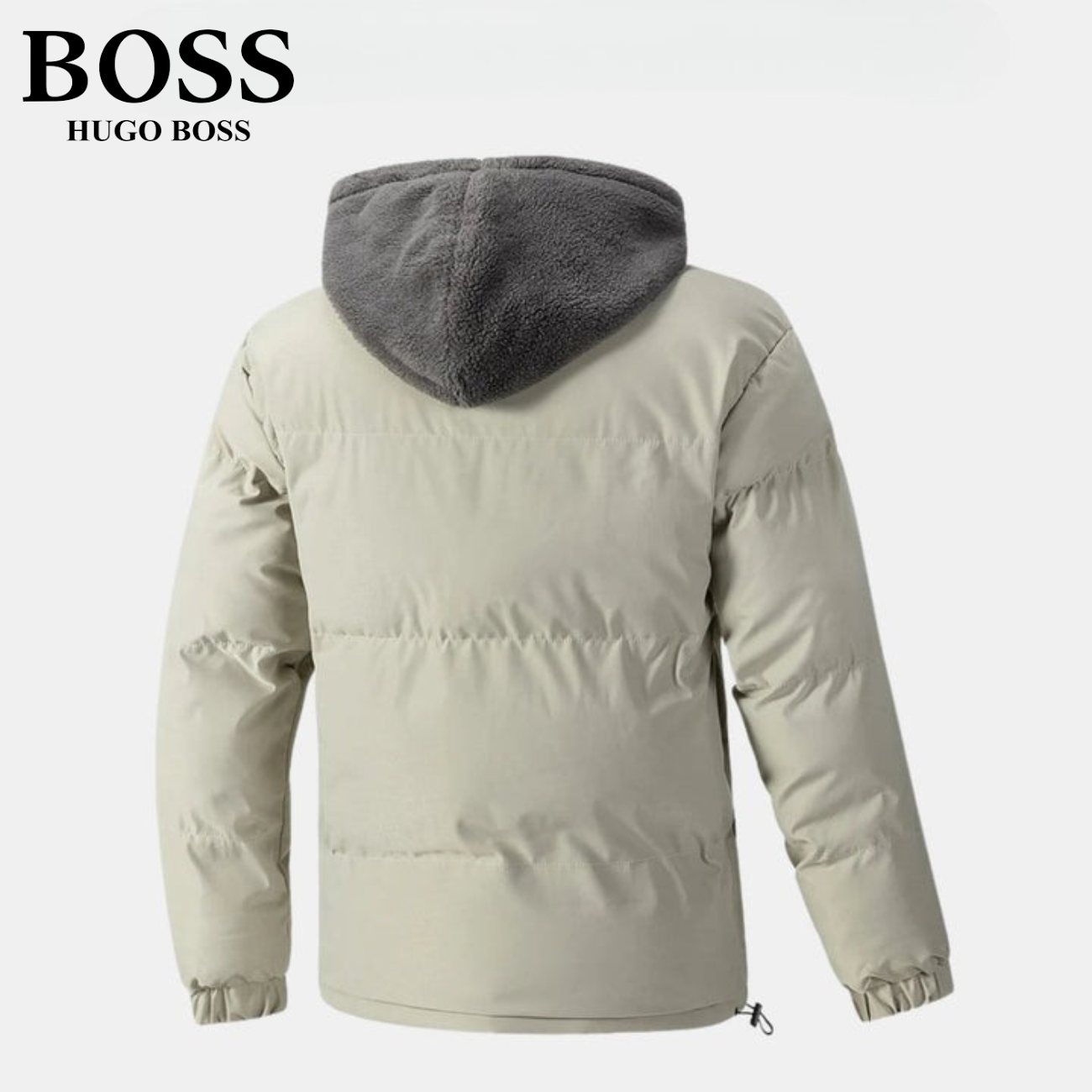 Vadderad vinterjacka med fleecehuva || REA