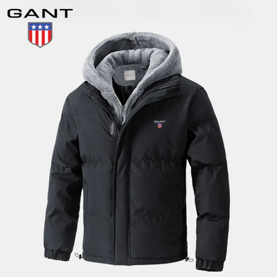 Vadderad vinterjacka med fleecehuva || REA