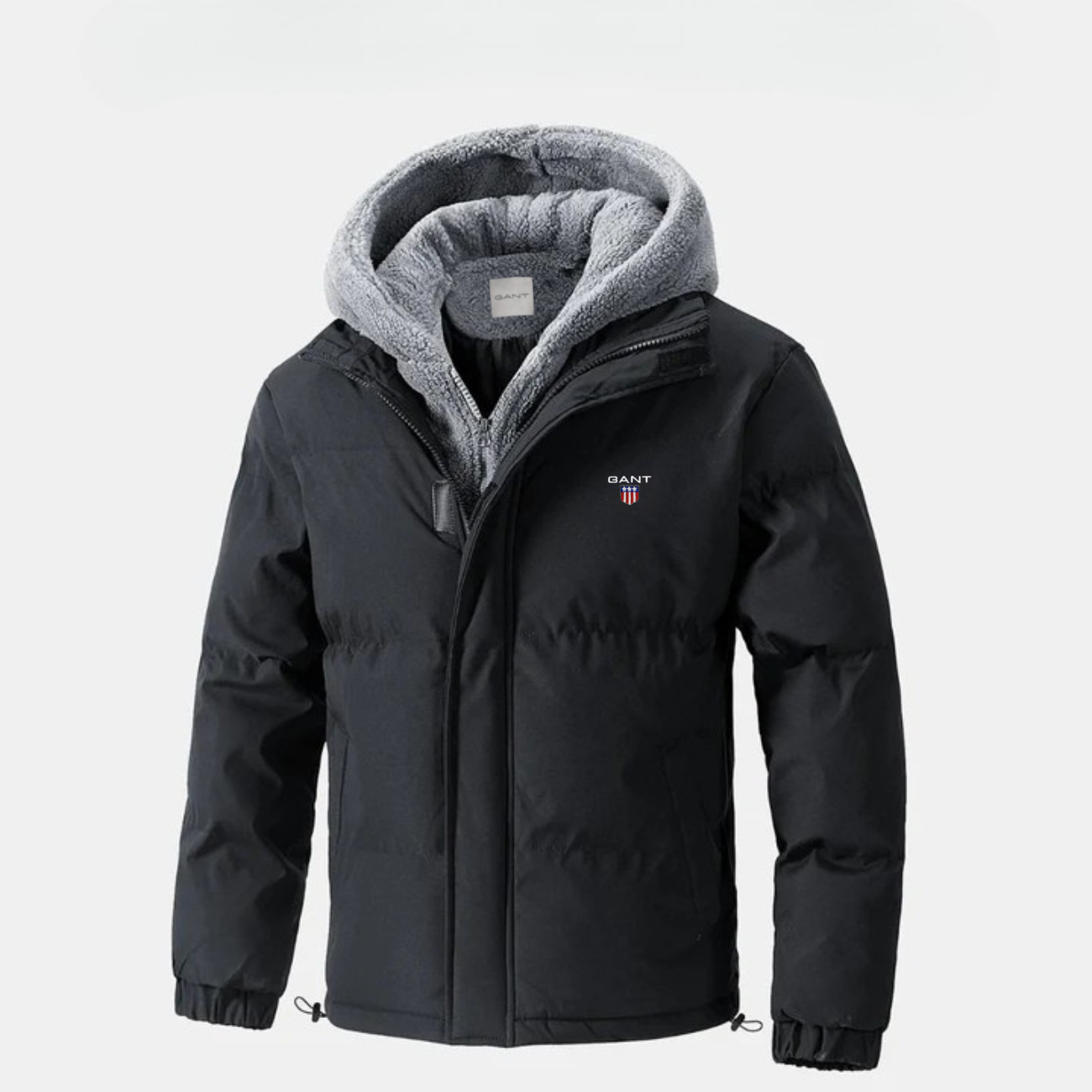 Vadderad vinterjacka med fleecehuva || REA