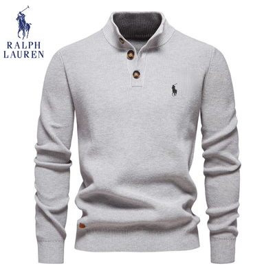 Premium Knit Henley Sweater - Rea