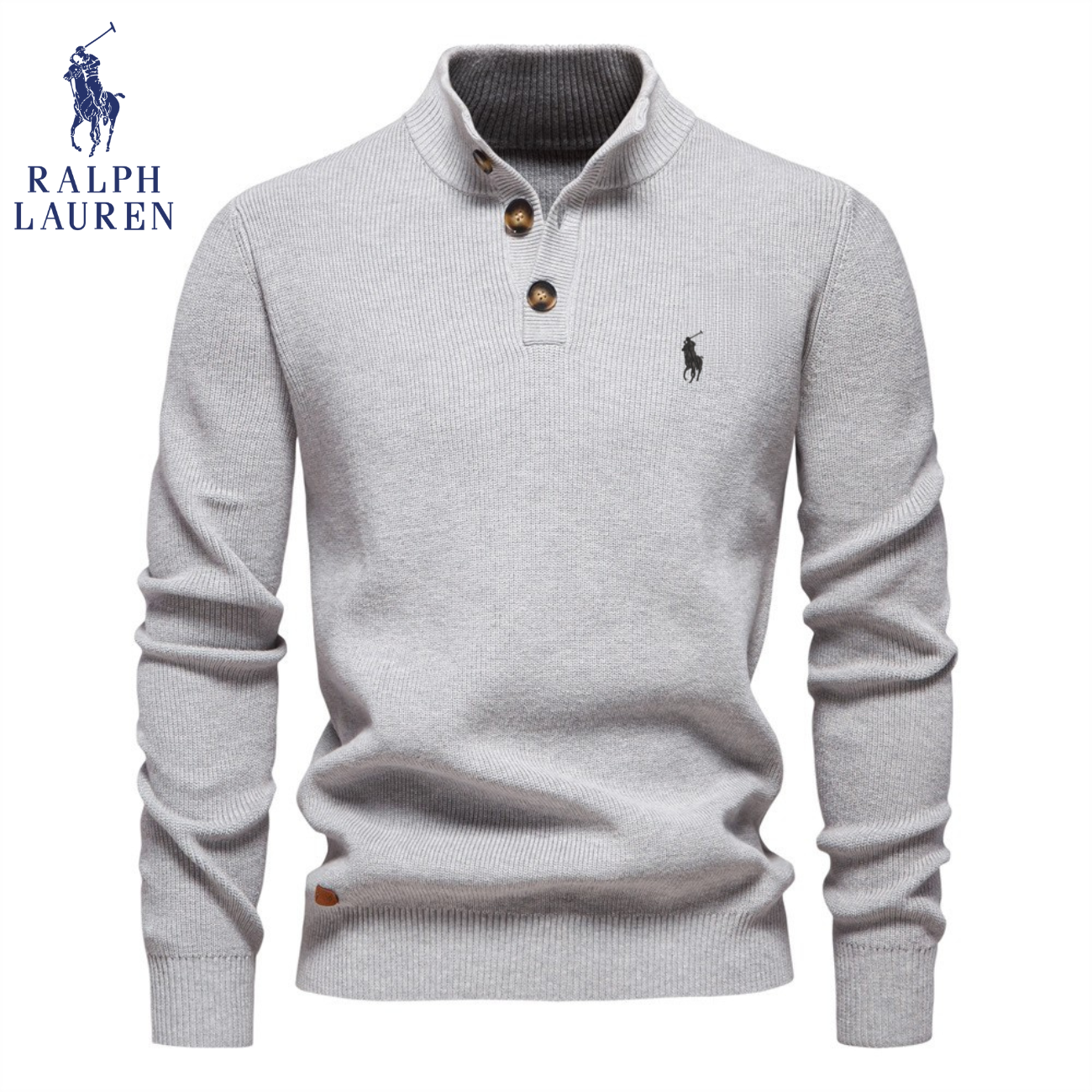 Premium Stickad Henleytröja || Utförsäljning