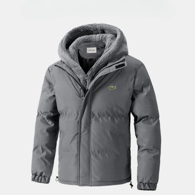 Vadderad vinterjacka med fleecehuva || REA