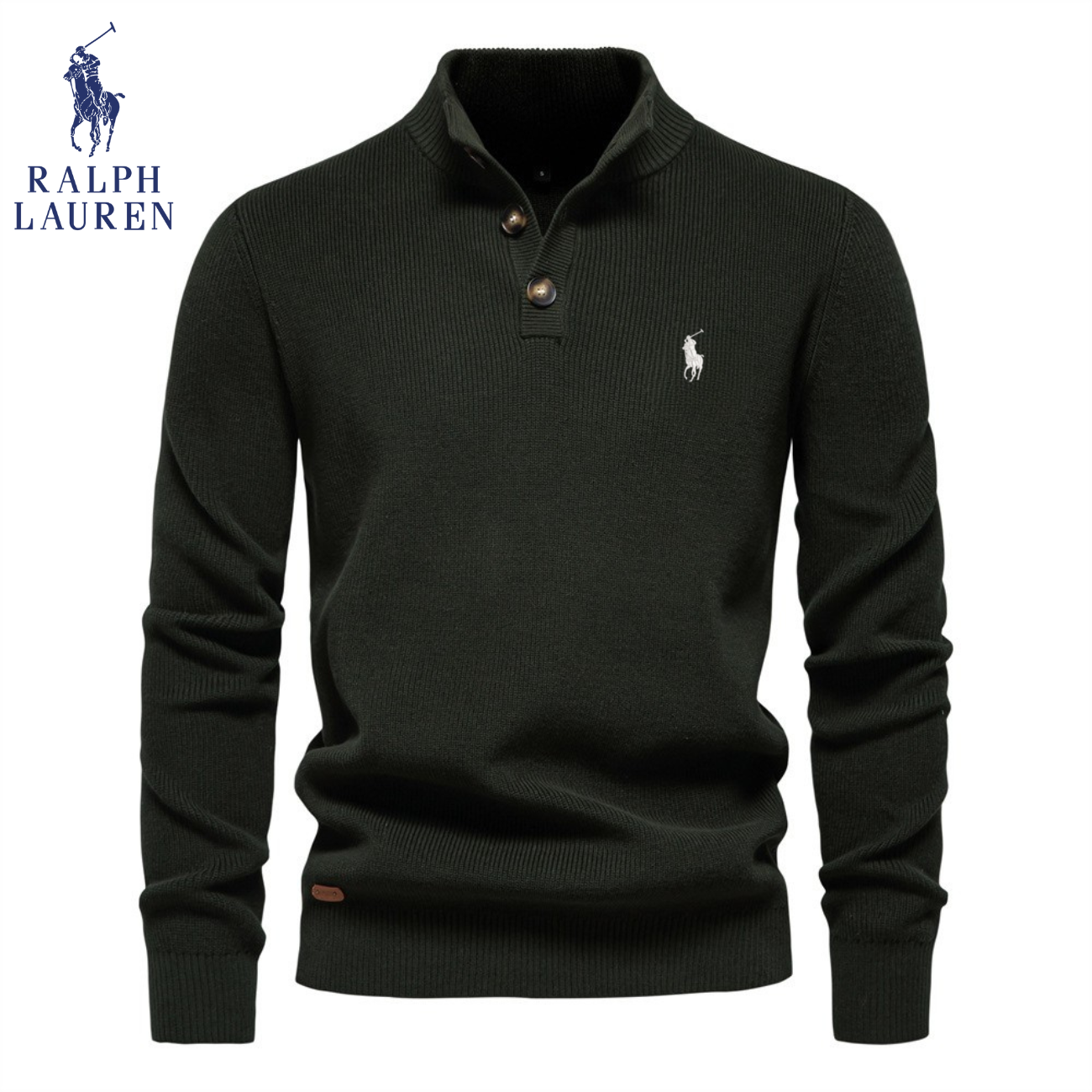 Premium Stickad Henleytröja || Utförsäljning