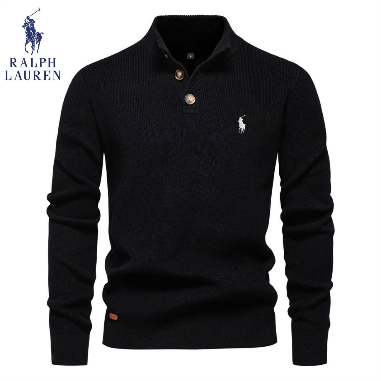 Premium Stickad Henleytröja || Utförsäljning