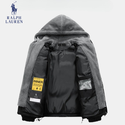 Vadderad vinterjacka med fleecehuva || REA