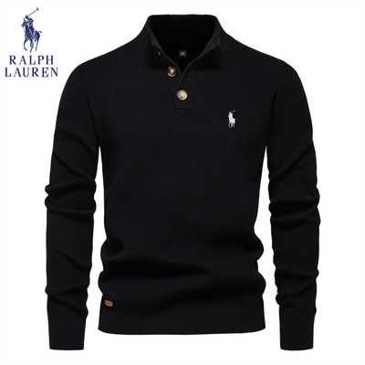 Premium Knit Henley Sweater - Rea