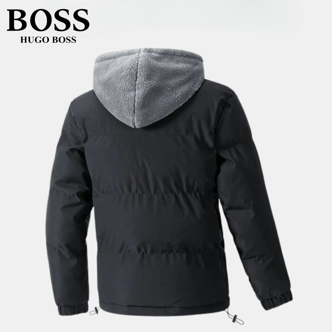 Vadderad vinterjacka med fleecehuva || REA